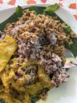   at Raan Ahaan Jey Vegan Restaurant in Chiang Mai