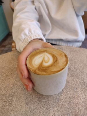 latte at Lara Cafè Budapest  in Budapest