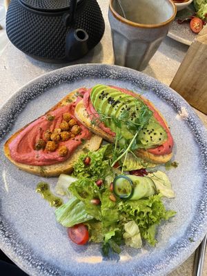 Avocado hummus toastt  at Lara Cafè Budapest  in Budapest
