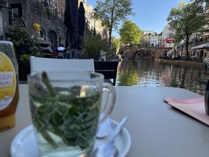 With a nice view  at De Muntkelder in Utrecht