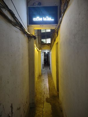 End of the hall at C.O.C Legacy Specialty Coffee in Hanoi