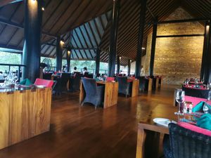 Restaurant area at Jetwing Vil Uyana in Sigiriya