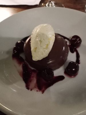 Black Forest Chocolate mousse... heavenly! at Hotel du Vin in Birmingham