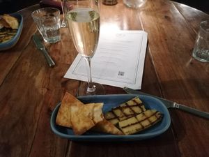 Grilled vegan halloumi at Hotel du Vin in Birmingham