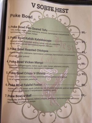 Menu: Bowls at V Sorte Hest in Copenhagen