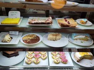 Some cakes at V Sorte Hest in Copenhagen