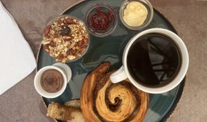 Breakfast platter😄 at V Sorte Hest in Copenhagen