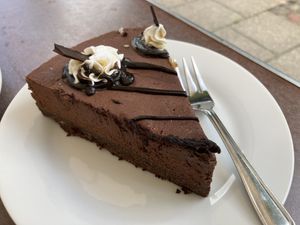 Chocolate cheese cake  at V Sorte Hest in Copenhagen