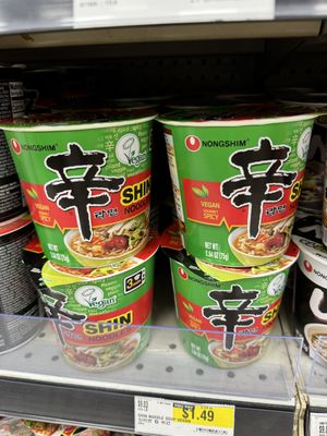 vegan noodles (always double check labels)   at H Mart in San Diego