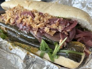 Roasted veg ciabatta   at R Place in North Shields