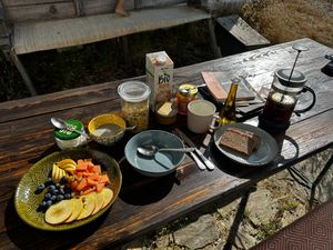 Welcome Breakfast at Alem do Vale  in Vale Da Figueira Estreito