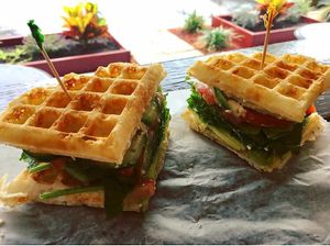 V-Club sandwich at The Bald Strawberry Cafe in Indialantic