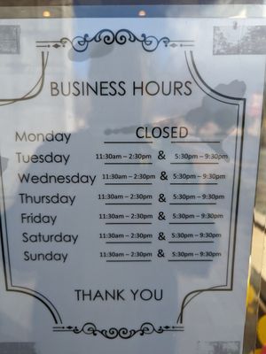 Business hours at Honest in Fremont