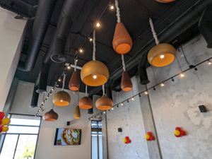 Beautiful high ceilings & lighting at Honest in Fremont