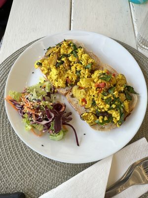 Vegan Tofu Scramble   at Phanguyana in Surat Thani