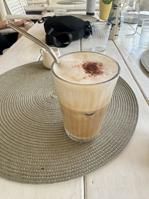 Soy ice latte   at Phanguyana in Surat Thani