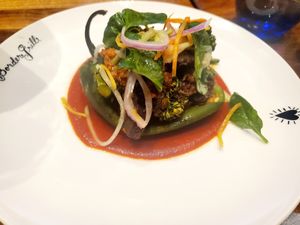 Vegan relleno 😋 at Mandalay Bay Hotel - Border Grill in Las Vegas