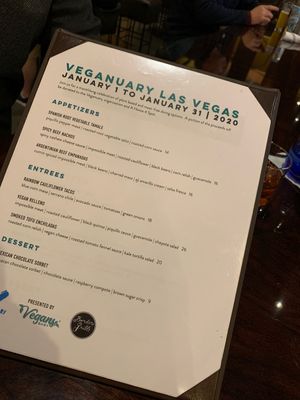 Special vegan menu for Veganuary! at Mandalay Bay Hotel - Border Grill in Las Vegas