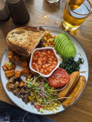 Whopper vegan breakfast at Tower & Castle in Kilkenny