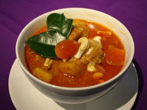 Vegan Massaman Curry at Siam Dreams Restaurant and Lounge in Koh Samui