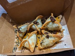 Truffle dumplings at Shlen - Salamanca in Madrid