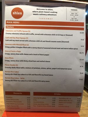 Menú junio 2024  at Shlen - Salamanca in Madrid