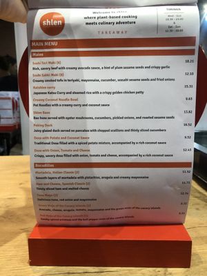 Menú junio 2024  at Shlen - Salamanca in Madrid