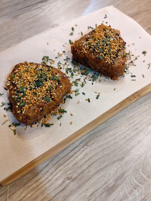 Spicy Korean fried rice at Shlen - Salamanca in Madrid