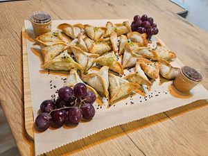 Edamame and Truffle Gyozas at Shlen - Salamanca in Madrid