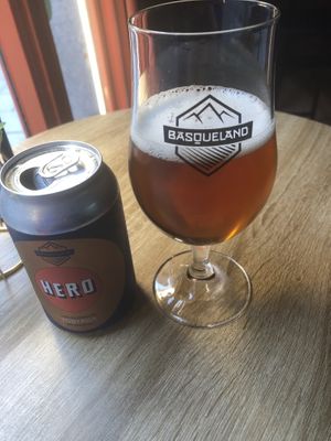 Non-alcoholic beer, “tostado"  at Shlen - Salamanca in Madrid