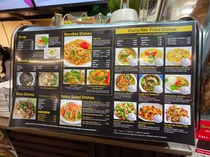 The menu which is clearly labeled vegan, vegan options can also add fried tofu.  at Nisa's Thai Kitchen  in Staines-upon-thames