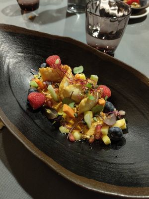 Hummus at La Masia de Sant Celoni in St Celoni