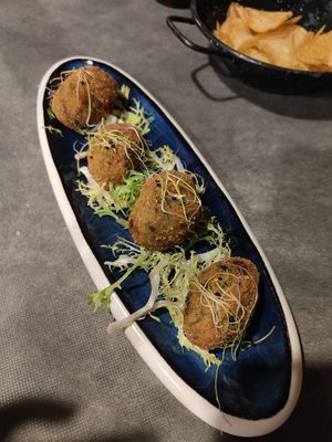 Croquetas at La Masia de Sant Celoni in St Celoni