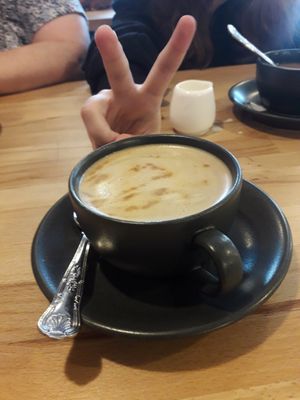 Oat flat white at 1958 Coffee House in Nottingham