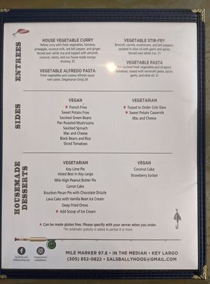  at Sal's Ballyhoo's in Key Largo