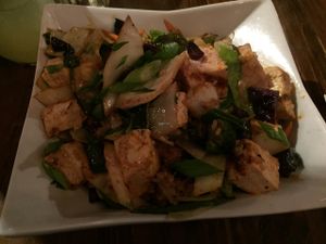 Curry mit Mango und Gemüse... at Sal's Ballyhoo's in Key Largo