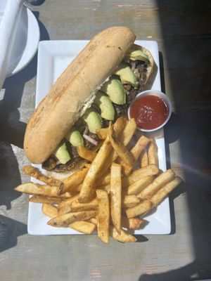 Black Bean Burger   at Sal's Ballyhoo's in Key Largo