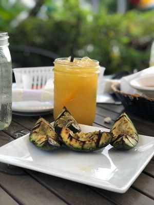 Grilled avocado - sooooo good.  at Sal's Ballyhoo's in Key Largo