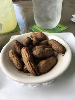 Boiled peanuts!  at Sal's Ballyhoo's in Key Largo