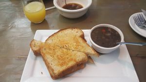 My vegan grilled cheese at Sal's Ballyhoo's in Key Largo