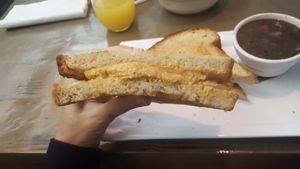 House made cheese and beer bread at Sal's Ballyhoo's in Key Largo