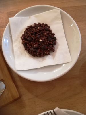 Raw vegan cookie at Madal Cafe in Budapest