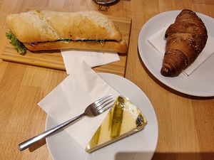 Brunch selection at Madal Cafe in Budapest