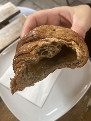 Ginger and lemon vegan croissant  at Madal Cafe in Budapest