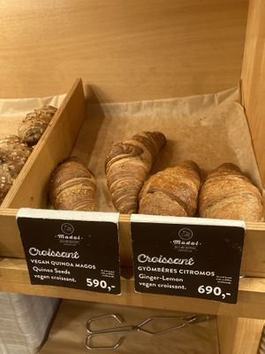 Vegan croissants  at Madal Cafe in Budapest