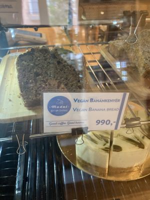 Vegan banana bread  at Madal Cafe in Budapest
