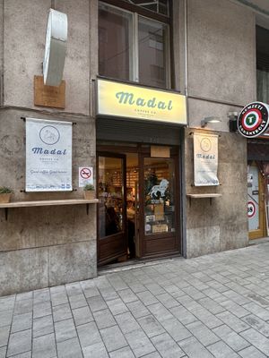 Entrance  at Madal Cafe in Budapest