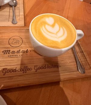Curcuma Latte  at Madal Cafe in Budapest