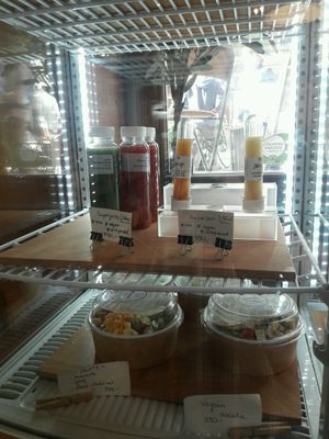 Juice selection at Madal Cafe in Budapest