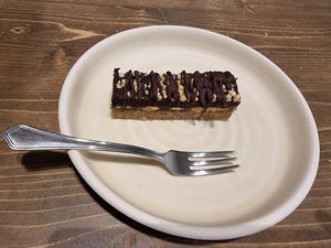 Snickers slice at Madal Cafe in Budapest